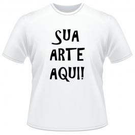 Camiseta Infantil Poliester Tecido Poliéster Estampa Colorida A4 Branca Sublimação  somente criação de arte 100% elaborada é cobrado R$10,00, artes mais simples para serem criadas não terá cobrança.